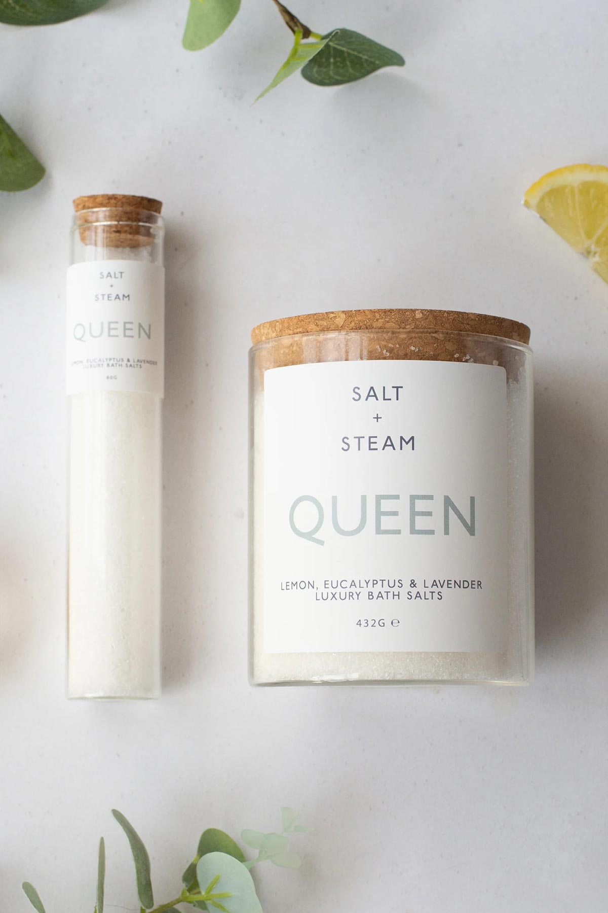Queen bath salts lemon eucalyptus lavender by Salt + Steam at Urban Wild