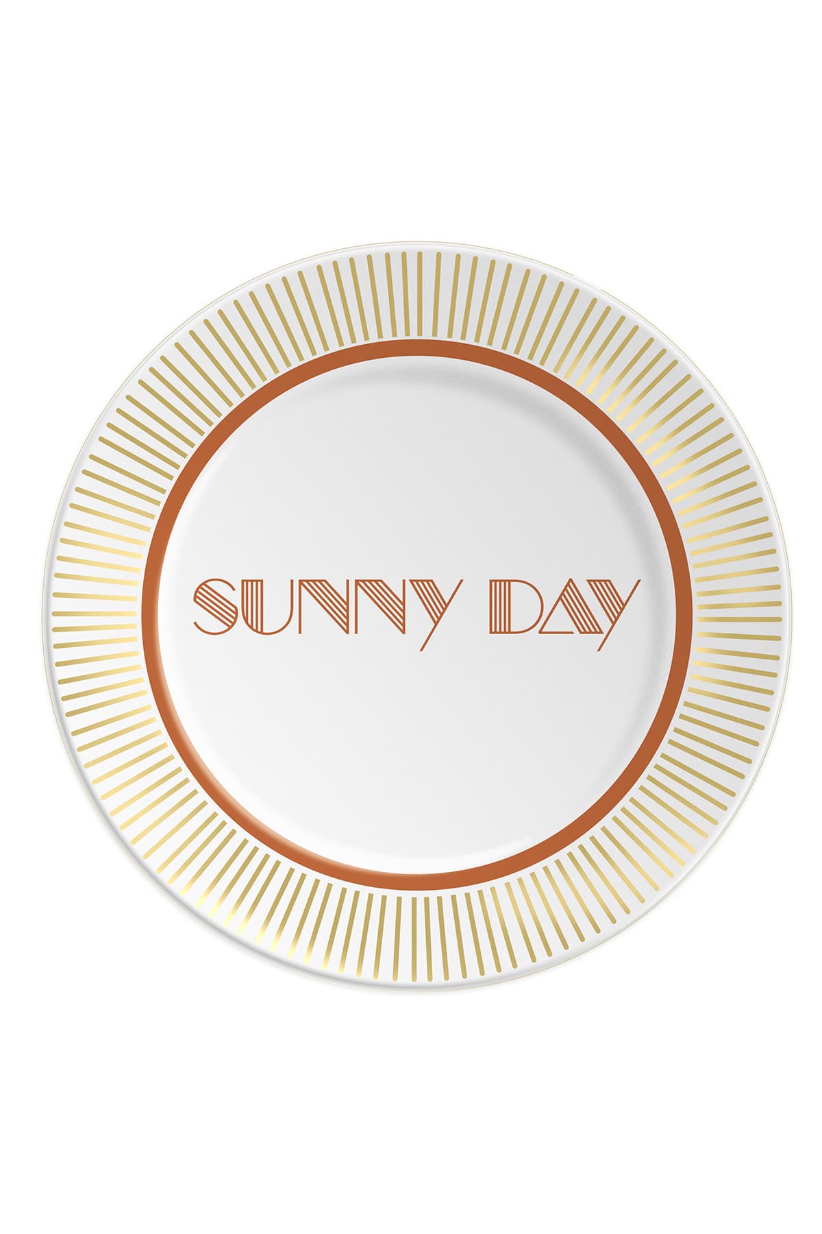 Sunny Day porcelain plate made in Italy by ilaria.i
