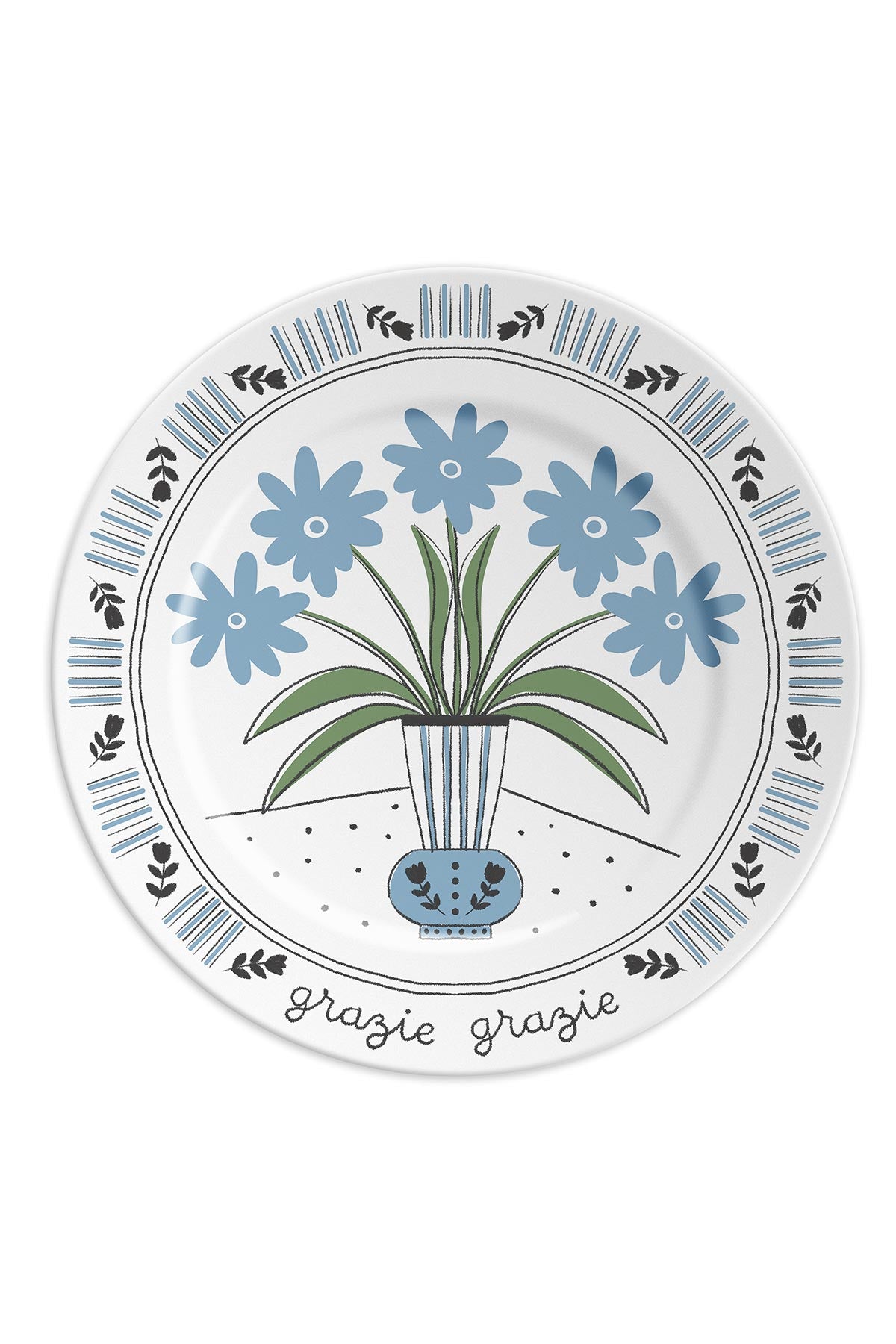 Thank You Thank You porcelain plate made in Italy by ilaria.i