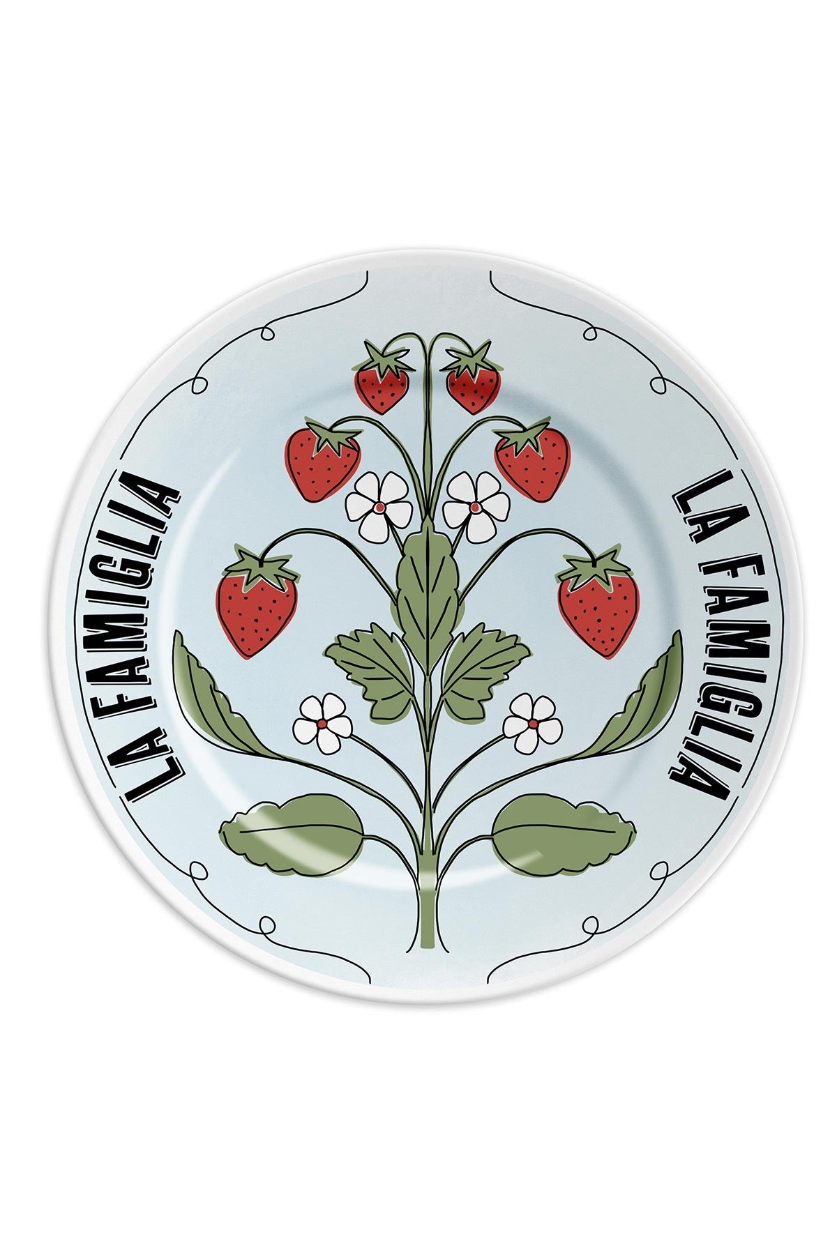 The Family porcelain plate made in Italy by ilaria.i