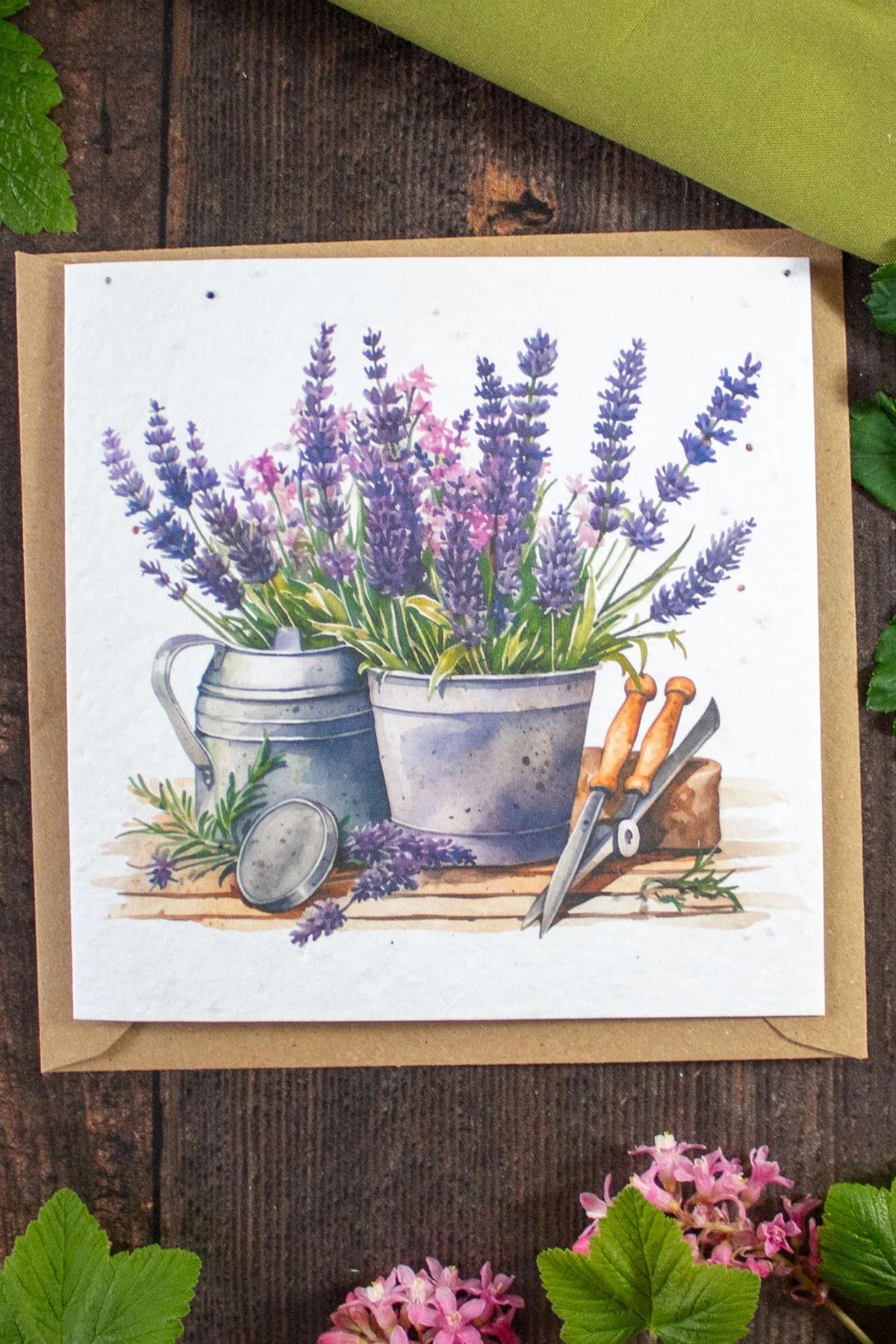 The Naughty Shrew plantable lavender greeting card, eco-friendly seed paper card from Urban Wild