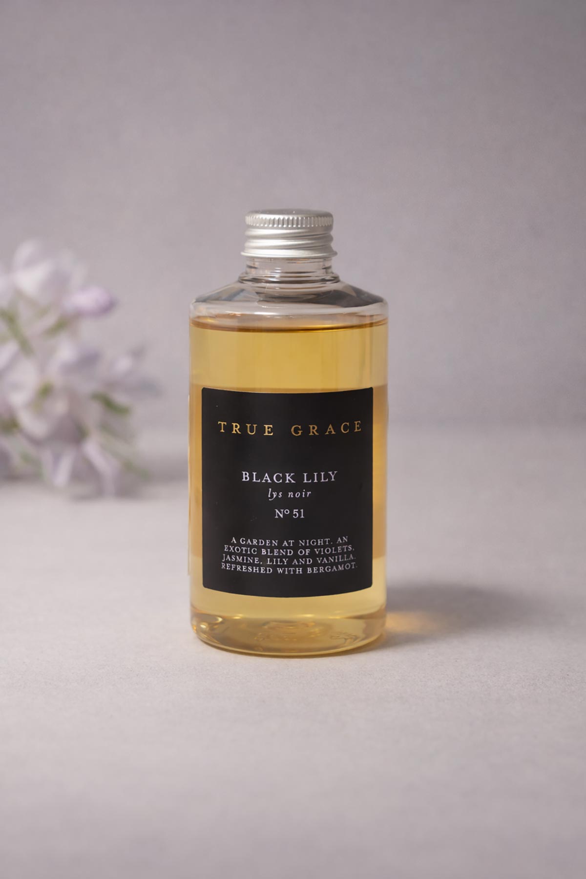 True Grace Black Lily Diffuser Refill elegant home fragrance