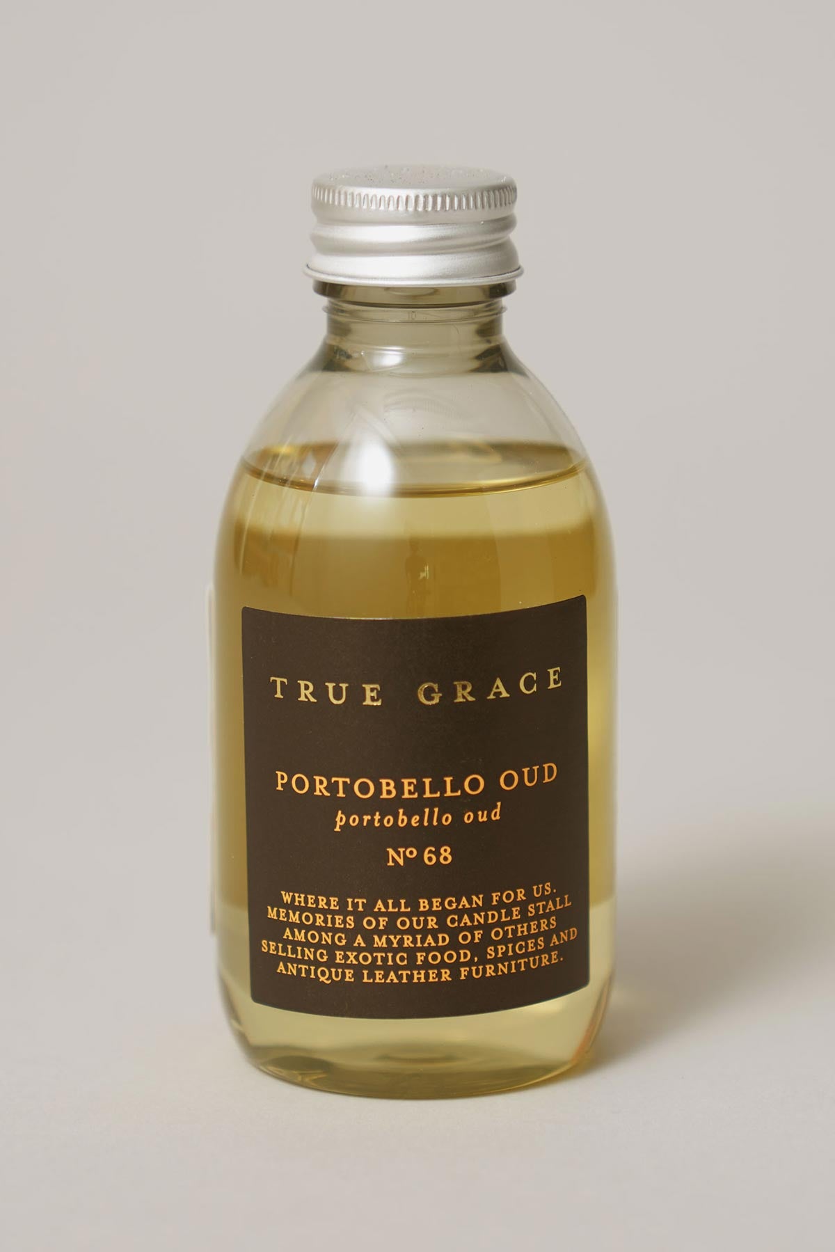 Portobello Oud diffuser refill bottle by True Grace