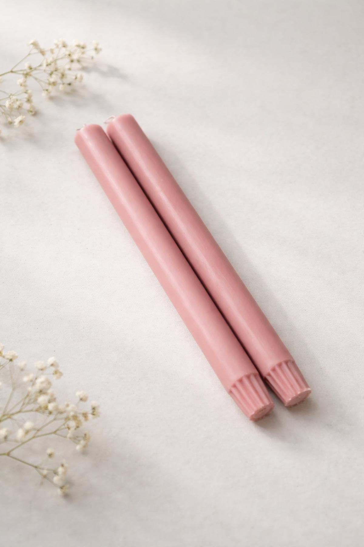 True Grace Rose Pair Of Dining Candles styled table setting at Urban Wild