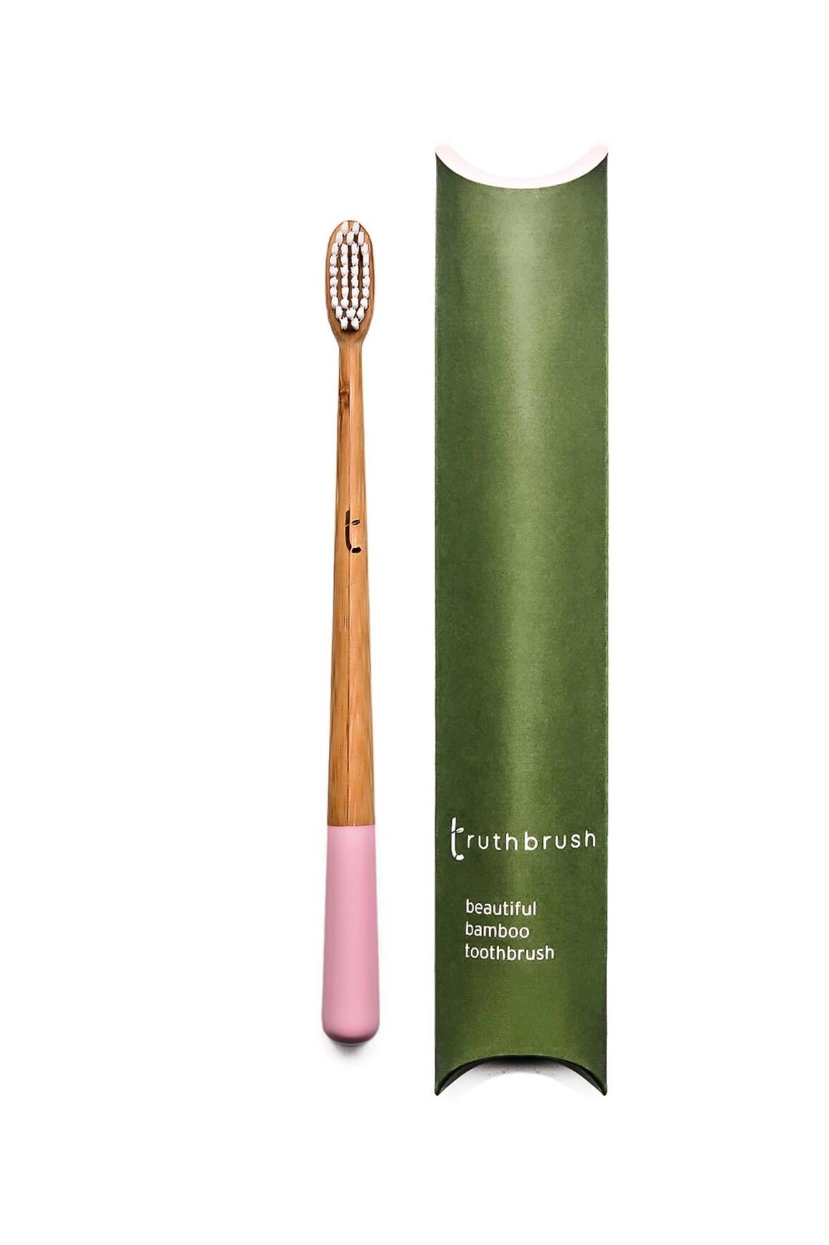 Sustainable bamboo toothbrush pink