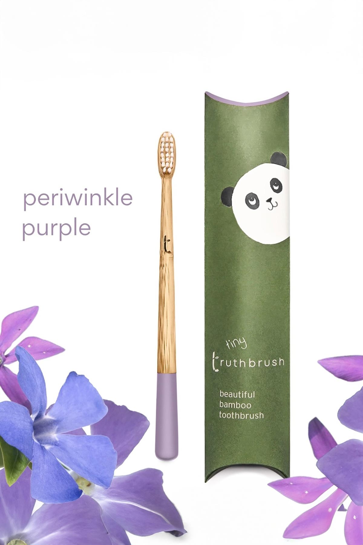 Purple children’s bamboo toothbrush by Truthbrush