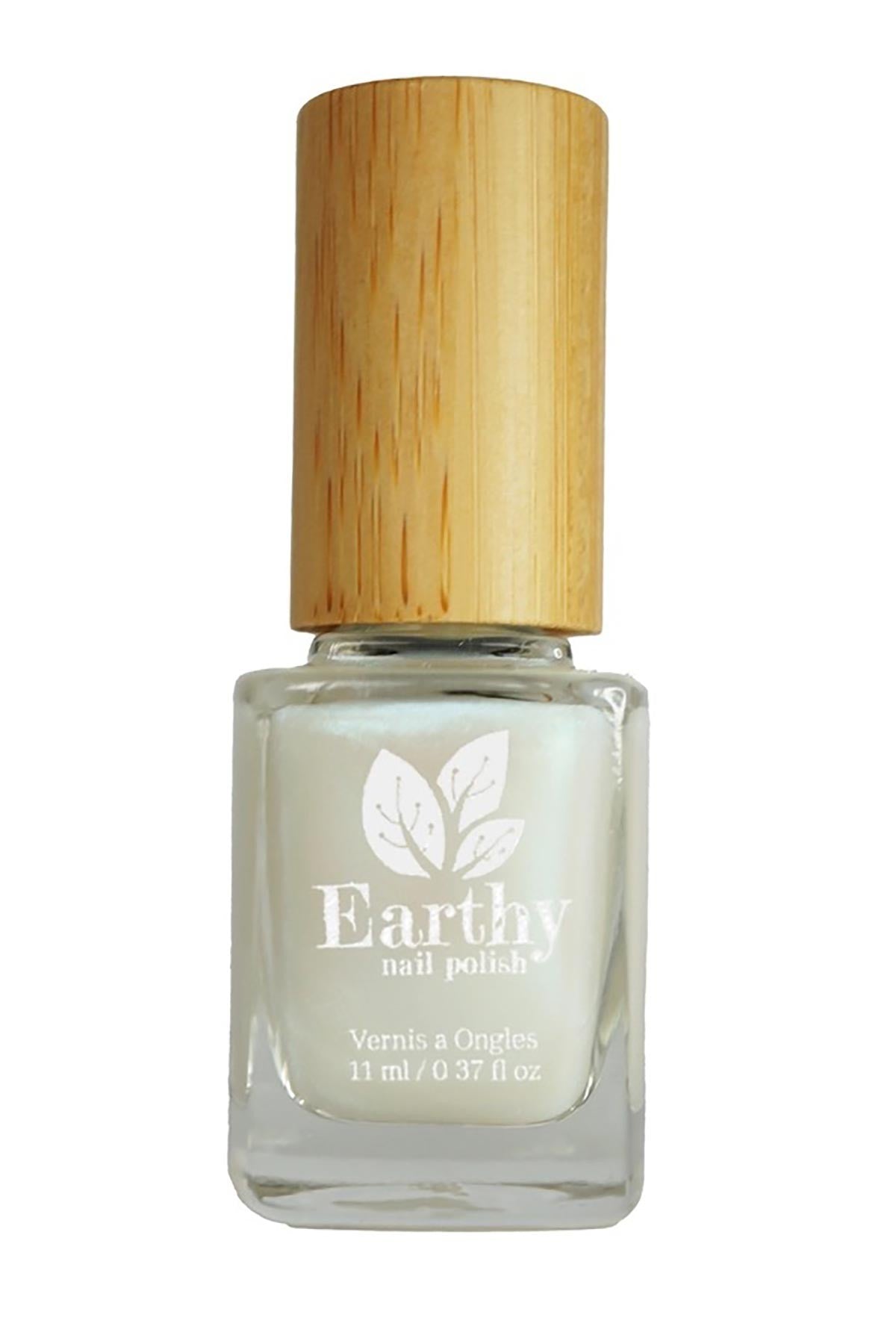 Aphrodite pearly blue plant-based vegan nail polish with sustainable bamboo cap — Urban Wild
