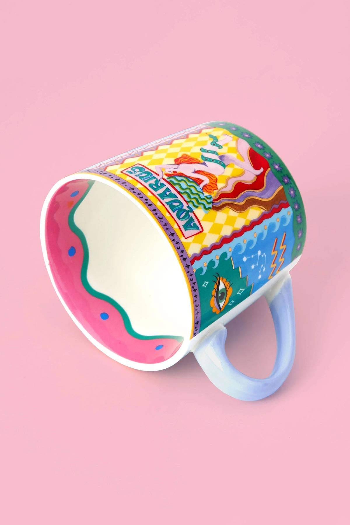 Aquarius Zodiac Hand Painted Design Mug — Urban Wild