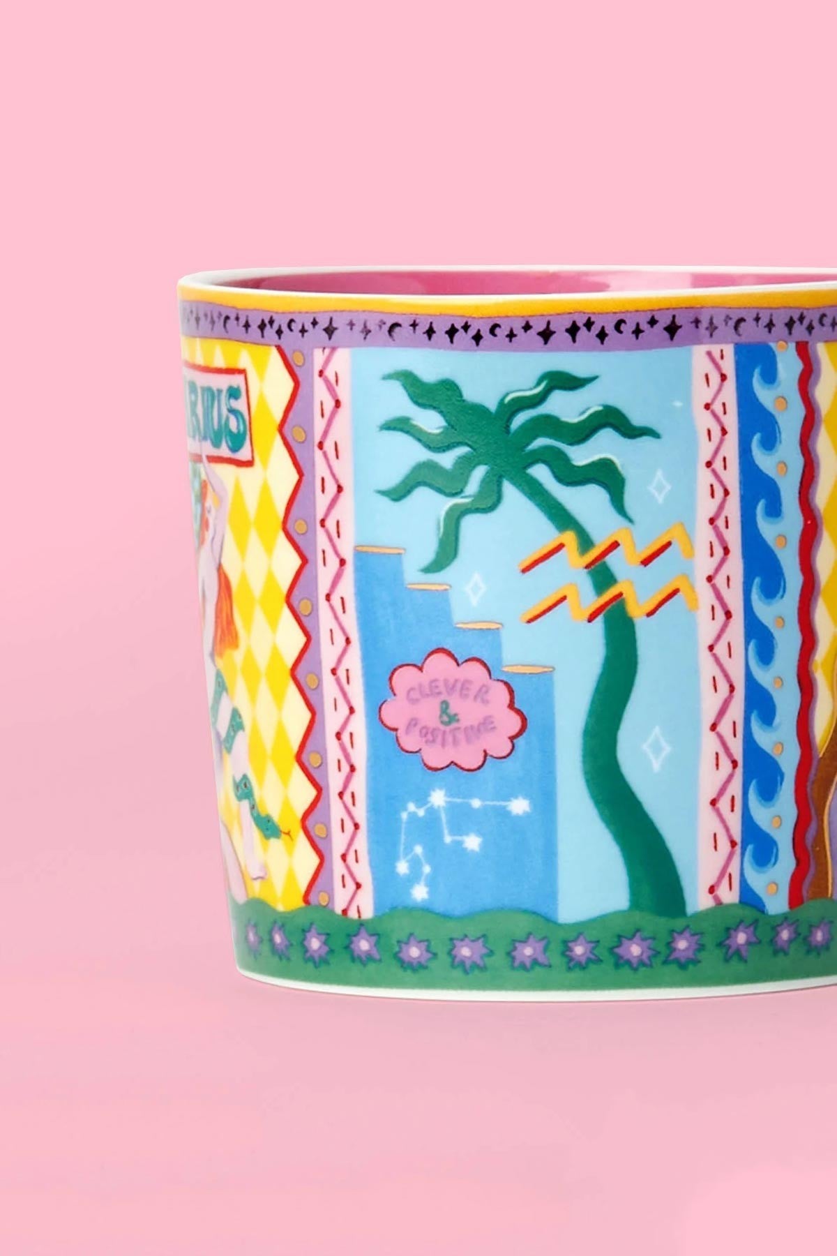 Aquarius Zodiac Hand Painted Design Mug — Urban Wild