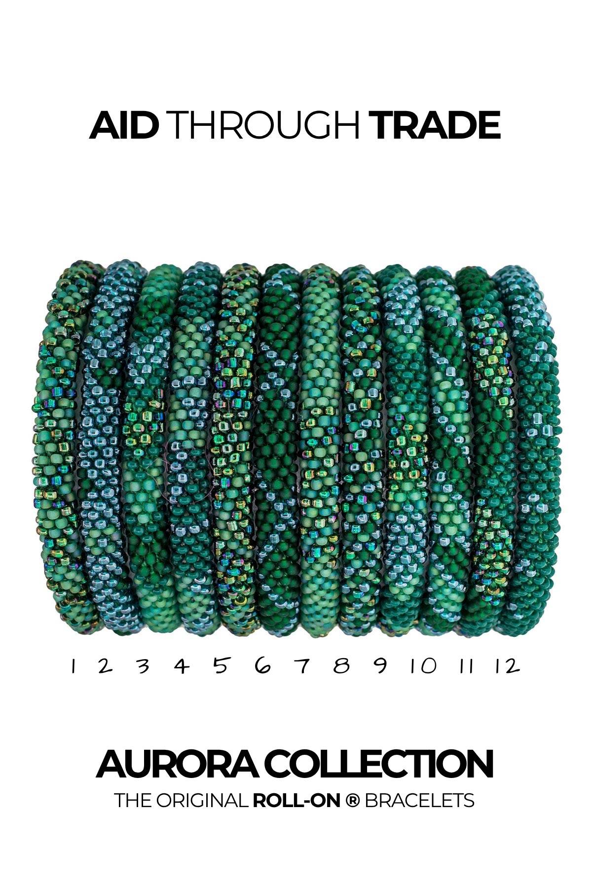 Aurora Northern Lights Roll-On Beaded Bracelet — Urban Wild