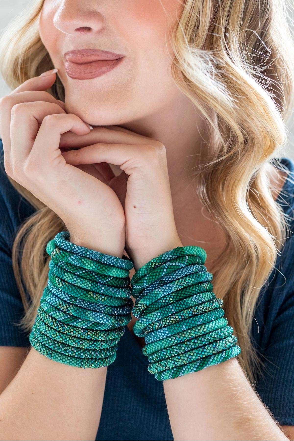 Aurora Northern Lights Roll-On Beaded Bracelet — Urban Wild