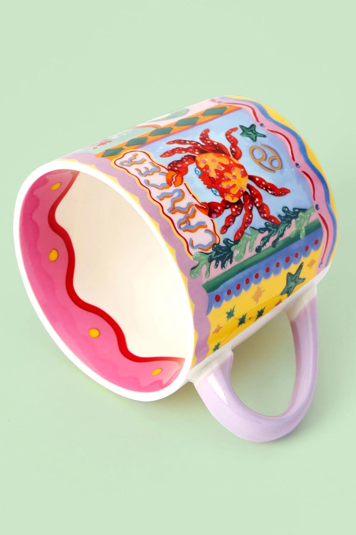 Cancer Zodiac Hand Painted Design Mug — Urban Wild