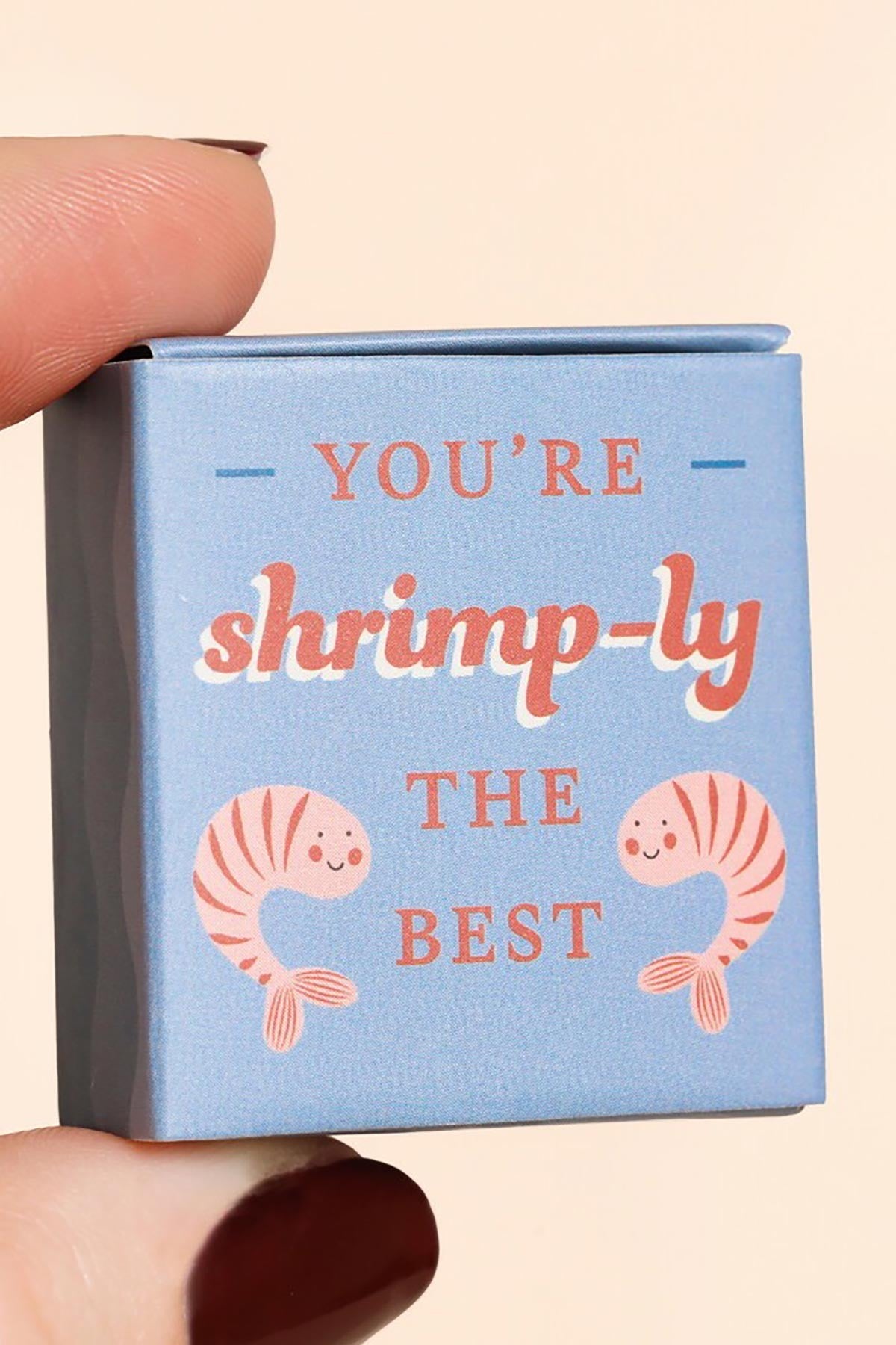 Tiny Matchbox Ceramic Shrimp Token — Urban Wild