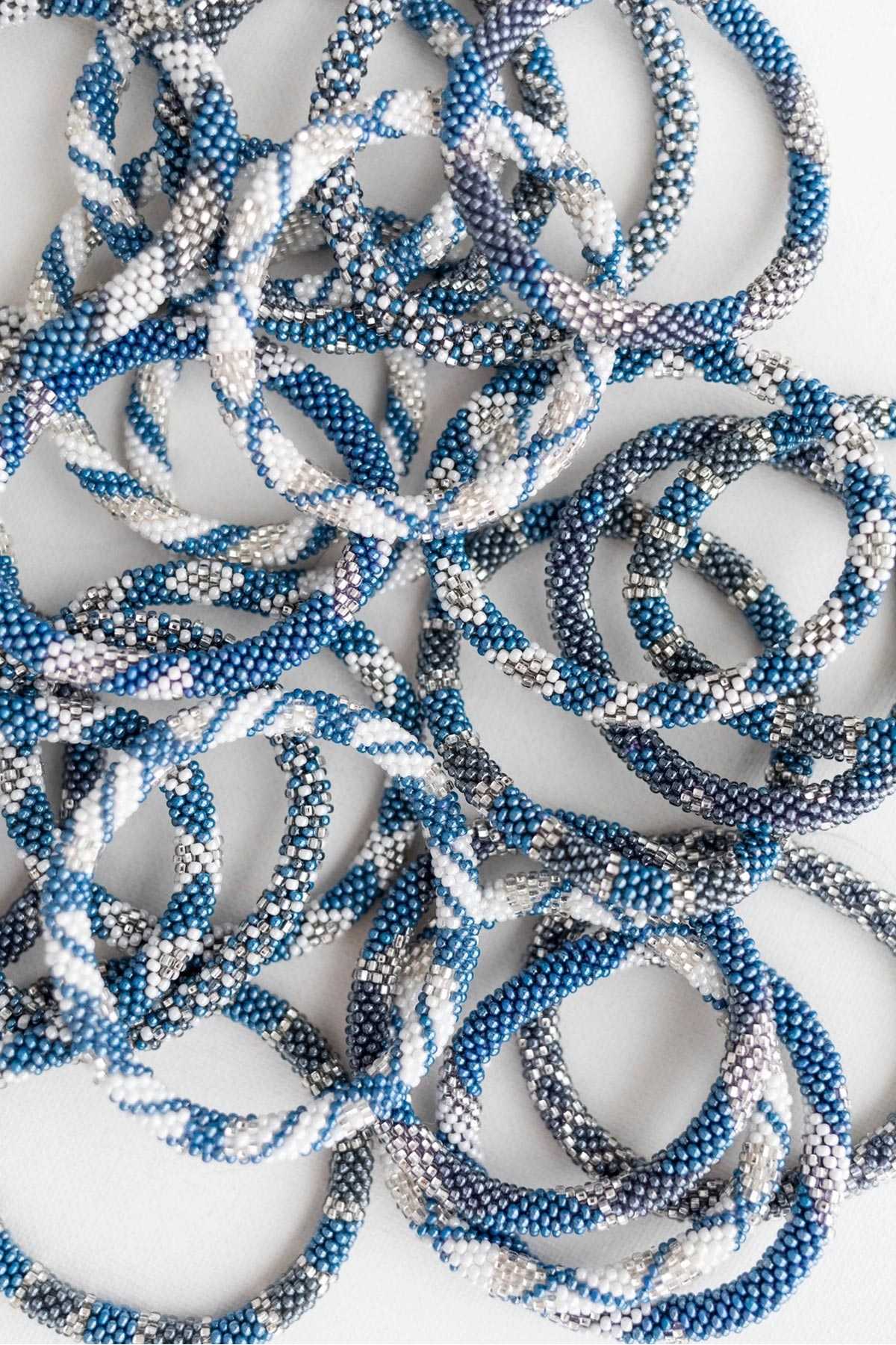 Chambray Roll-On Beaded Bracelet — Urban Wild
