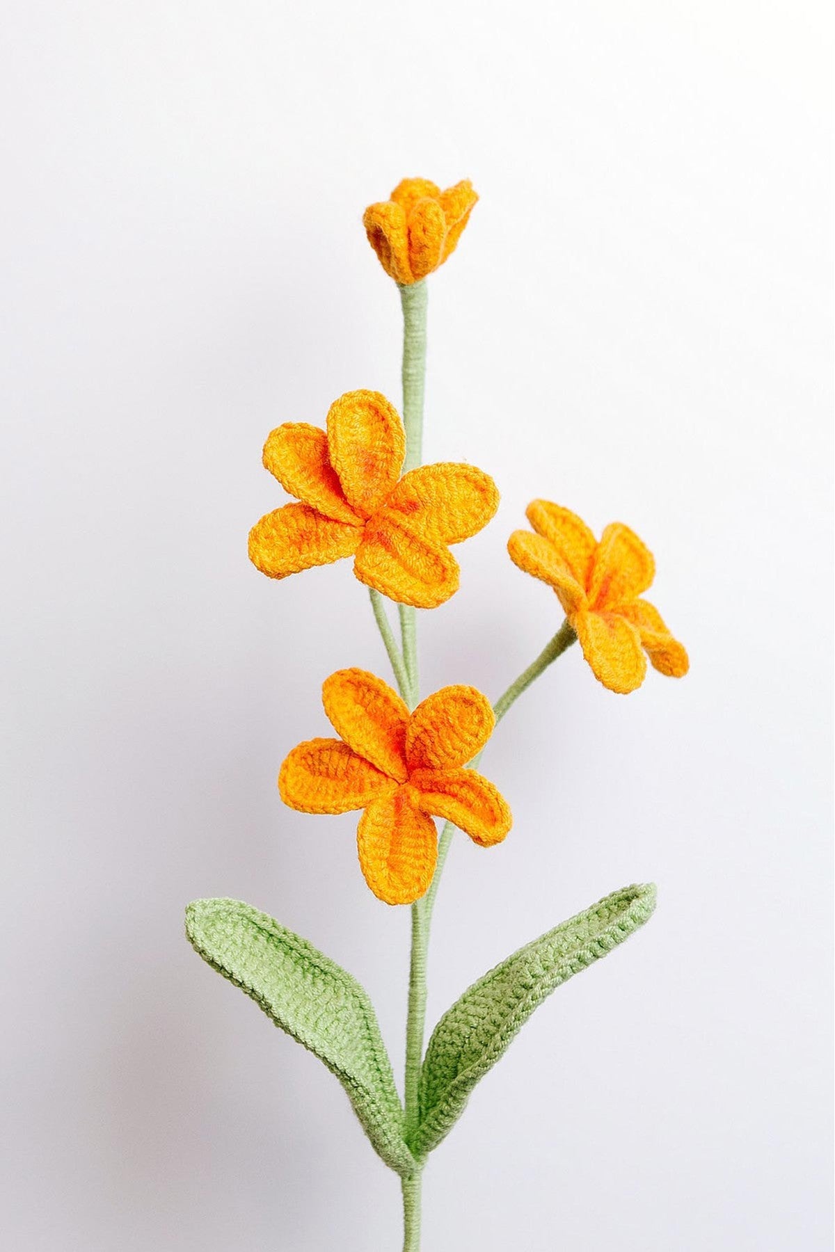 Handmade Crochet Frangipani Flower Stem — Urban Wild