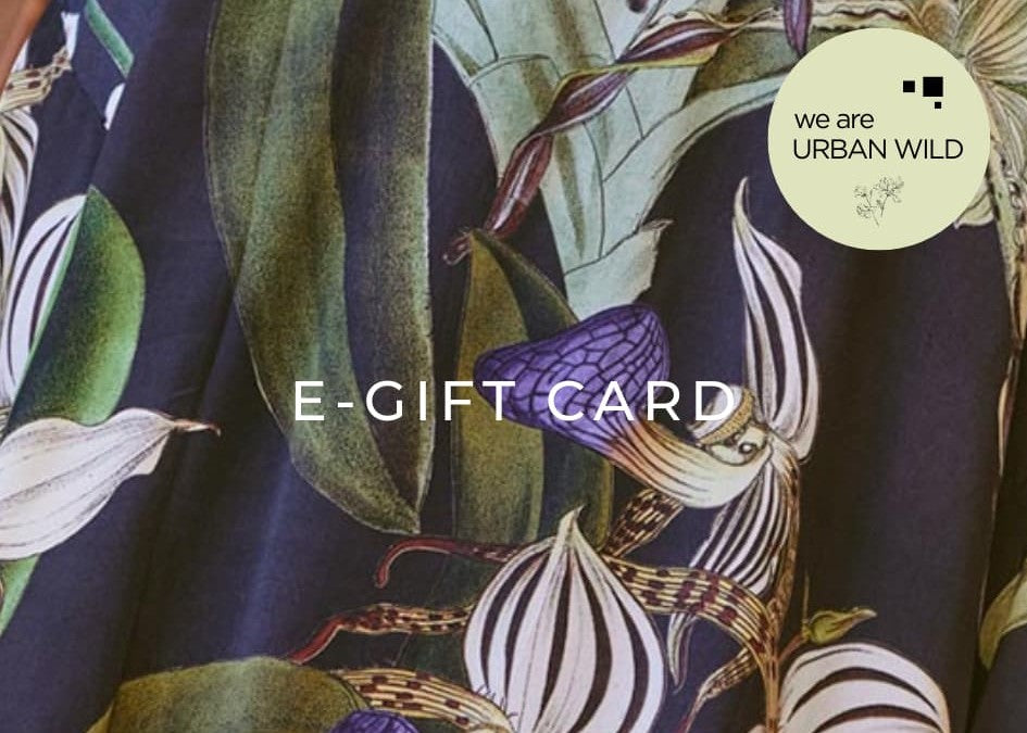 Urban Wild e-gift card with orchid print