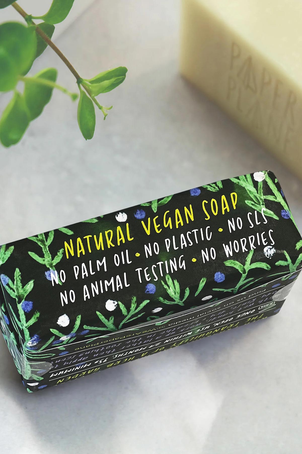 Natural vegan soap bar with no palm oil and no plastic claims — Urban Wild