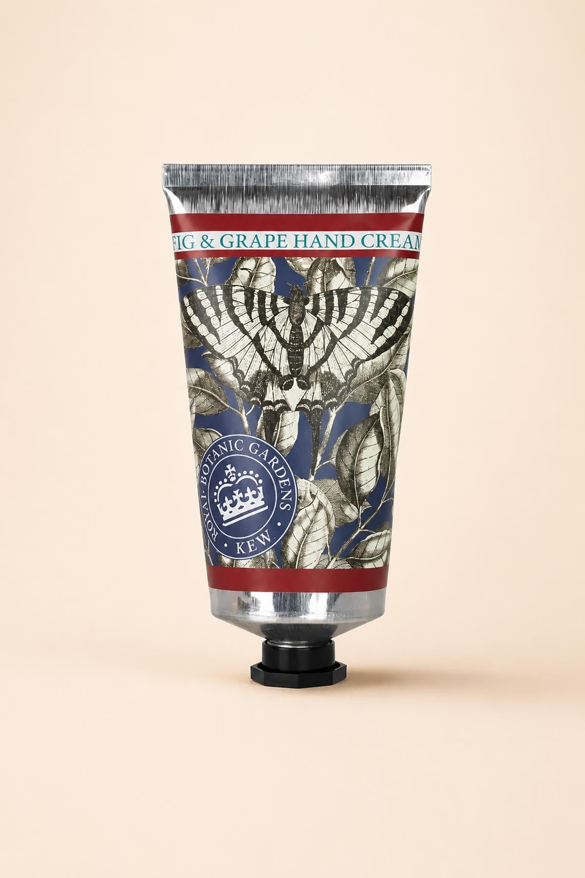 Kew Gardens fig and grape hand cream packaging showing botanical Kew archive artwork detail — Urban Wild
