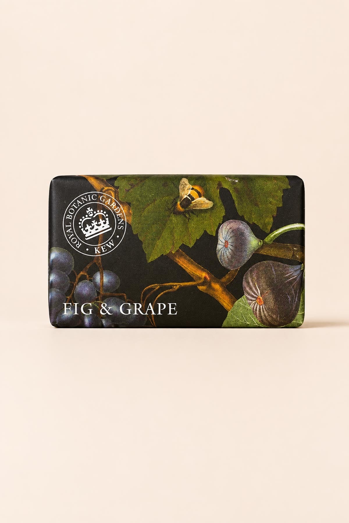 Kew Gardens fig and grape soap bar packaging detail with botanical illustration — Urban Wild