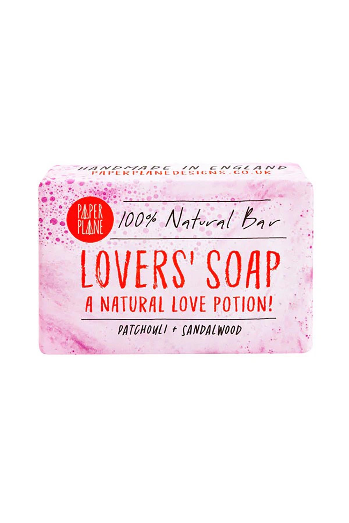 Lovers' Soap patchouli and sandalwood natural vegan bar front packaging — Urban Wild
