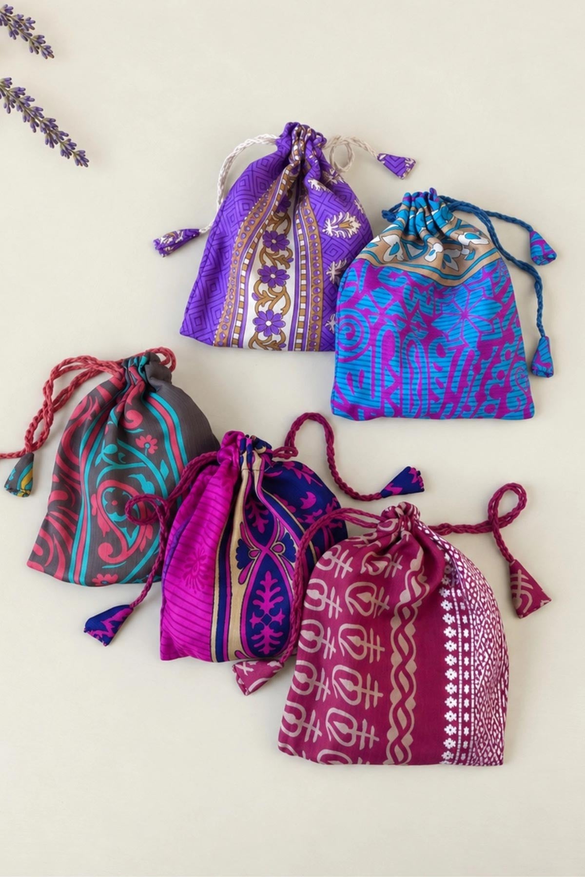 Recycled Sari Refillable Lavender Bags — Urban Wild