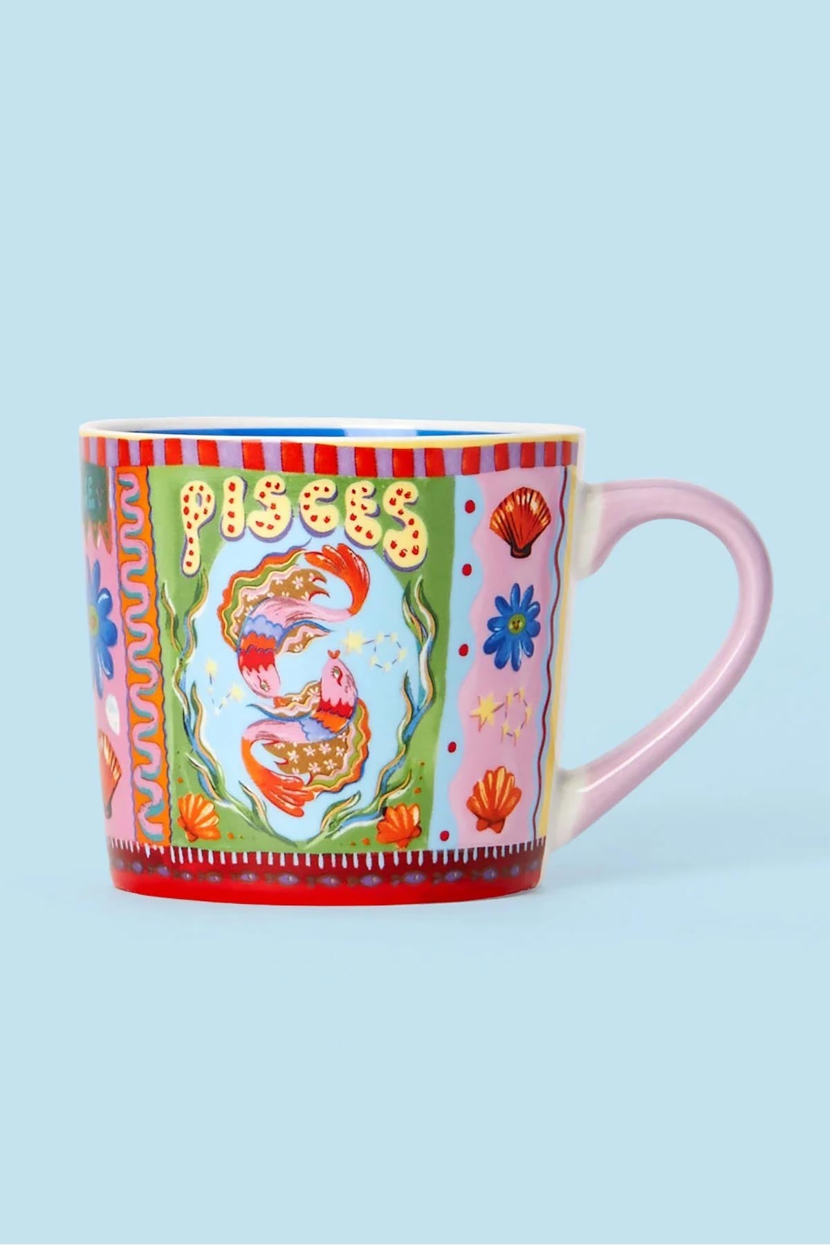 Pisces Zodiac Hand Painted Design Mug — Urban Wild