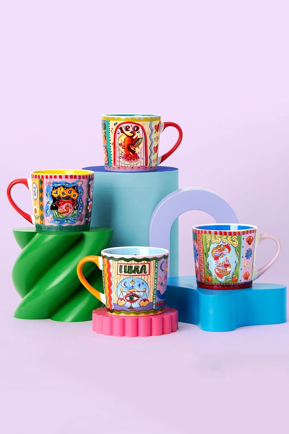 Pisces Zodiac Hand Painted Design Mug — Urban Wild