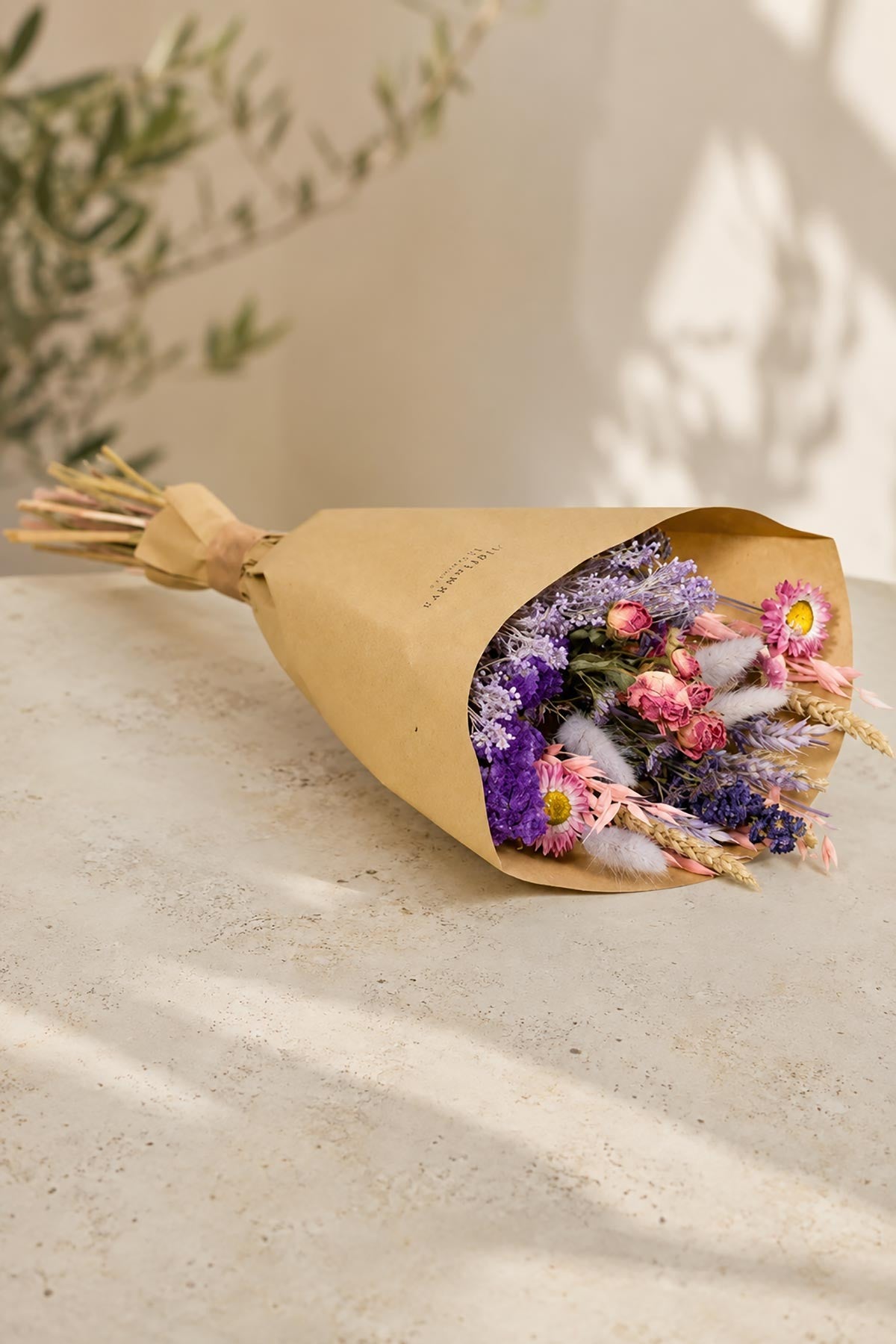 Purple Glow Dried Flower Field Bouquet — Urban Wild