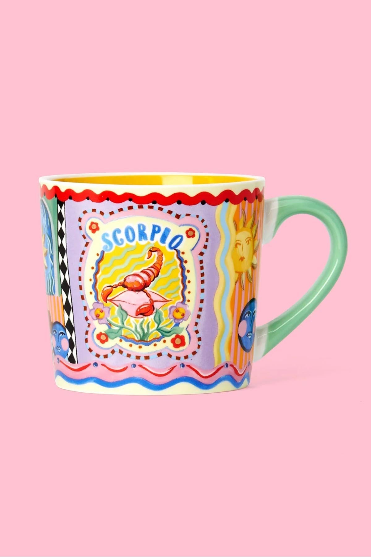 Scorpio zodiac hand painted new bone china mug with gold foil detailing — Urban Wild
