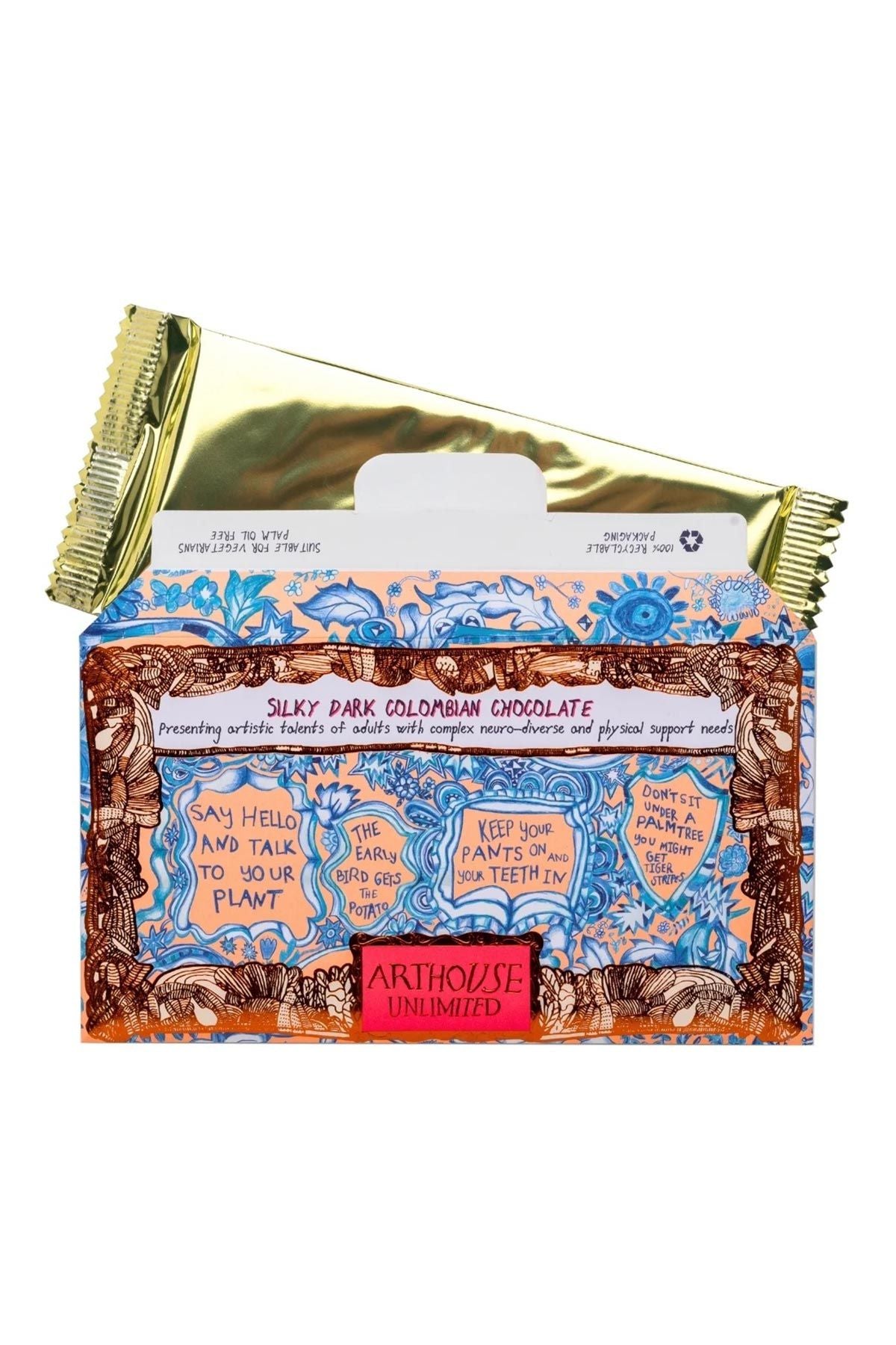  Words of Wisdom, Silky Dark Colombian Chocolate Bar — Urban Wild