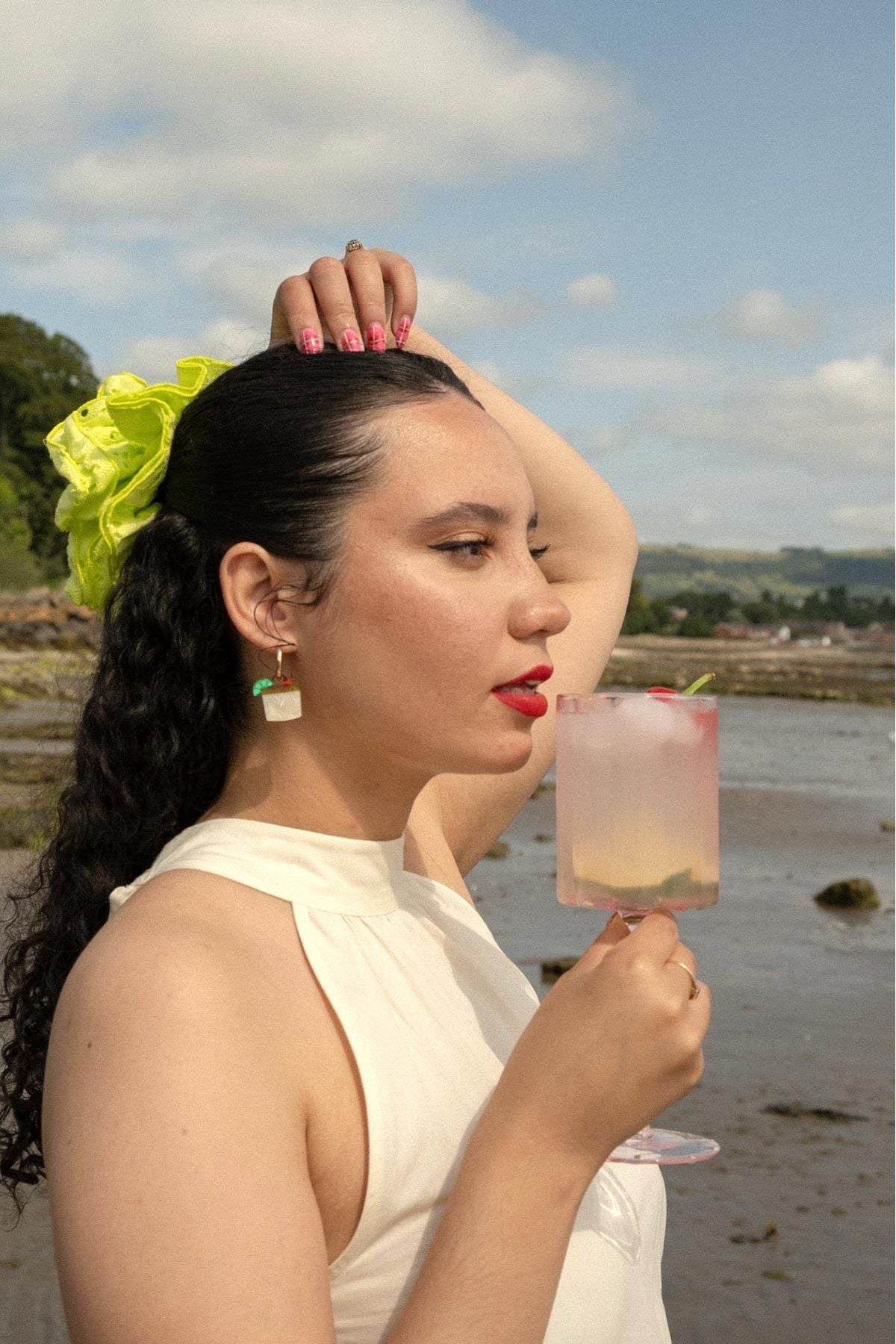 Spicy Margarita Cocktail Hoop Earrings — Urban Wild