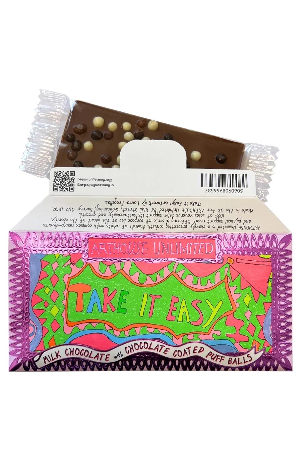 Joy Sized Take It Easy Milk Chocolate Bar with Puff Balls — Urban Wild