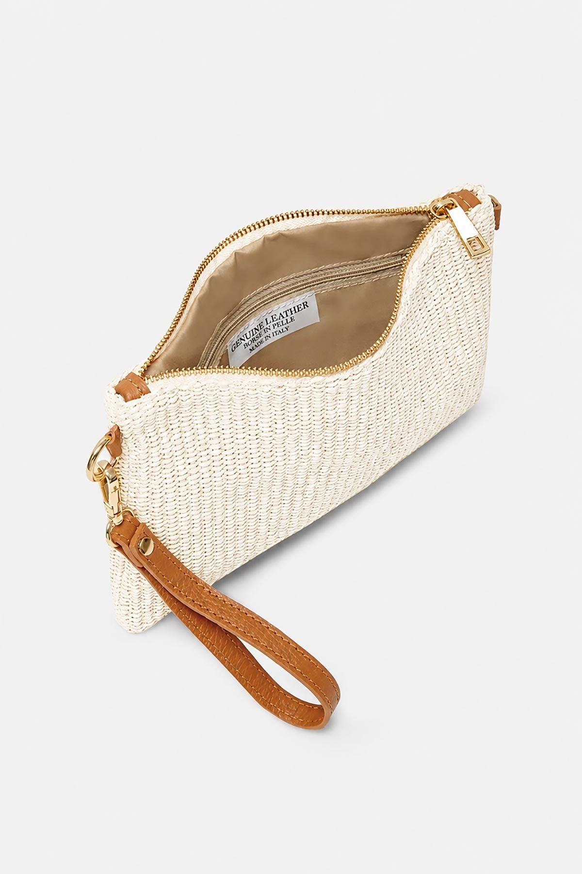 Handmade Italian Raffia and Leather Bag in Whisper White — Urban Wild
