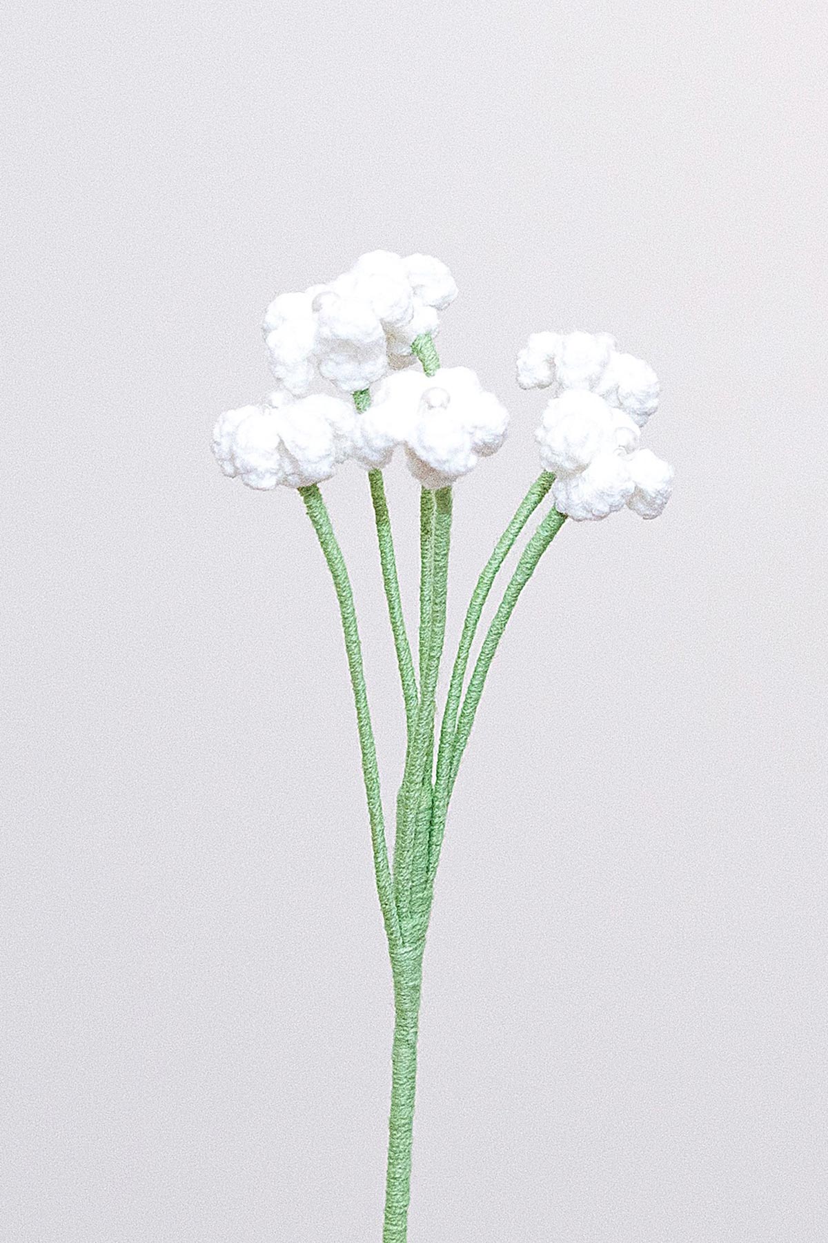 White baby’s breath crochet flower stem by The Way to You
