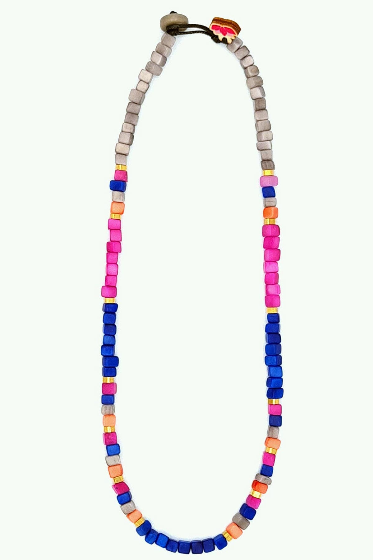 Cobalt Mix Dengo Tagua Necklace