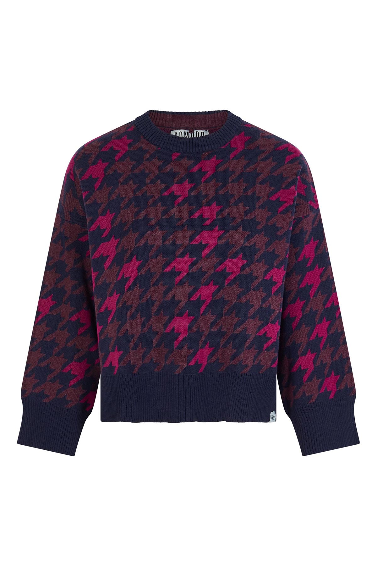 Komodo Fashion Ozuro GOTS Organic Cotton Jumper In Fuchsia